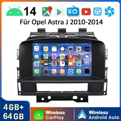4+64G Für Opel Astra J 2009-2014 Android 15 Autoradio Apple Carplay GPS Navi RDS