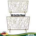 Funkenschutzgitter Gold Funkengitter antik Kaminschirm Kamingitter 101.5x23x79cm