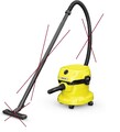 Kärcher Nass-/Trockensauger WD 2 Plus V-12/4/18/C 1000 W Transportrollen