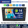 6+128G Carplay Für Opel Corsa C D Zafira B Astra H Android14 Autoradio GPS AM 4G
