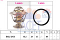7.8389 FACET Thermostat, Kühlmittel für CITROËN,NISSAN,PEUGEOT,ROVER
