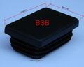 10 Lamellenstopfen 40x30 mm WS 1-2,5 mm schwarz Rohrstopfen , Rechteckstopfen