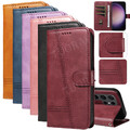 Für Samsung S25 S24 S23+ S22 S21 FE Ultra Handy Tasche Leder Wallet Case Cover