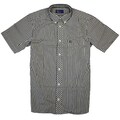 Fred Perry Herren Kurzarmhemd Button Down Kragen M2206 102 Kariert 5742