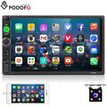 Doppel 2 DIN 7" Autoradio Bluetooth Stereo Touchscreen USB TF AUX-in mit Kamera