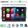Android13 Autoradio 32G Carplay KAM 9" Für VW Golf 5 Rabbit T5 GPS Nav BT FM RDS