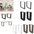 Tischgestell Tischbeine Möbelfuß Tischkufen 2er-Set Hairpin Leg Tischfüße Stahl