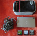 Nintendo DS Lite Spielkonsole silber inkl. Ladekabel, 3 Spiele Rayman, H. Potter