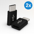 Micro-USB auf USB-C Typ-C Adapter Stecker wandelt USB 2.0 Typ B zu USB 3.1 Typ C