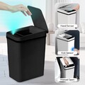 12L Sensor Mülleimer mit Deckel für Bad Büro Küche Wasserdicht Mülleimer