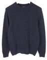 J.Lindeberg Andy Structure C-Neck Pullover Herren M Rundhals Dehnbar Marineblau