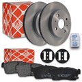 FEBI Bremsscheiben Ø246mm + Bremsbeläge vorne passend für Daihatsu Sirion Subaru