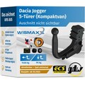 ANHÄNGERKUPPLUNG für Dacia Jogger ab 22 vert. abnehmbar GDW +7pol E-Satz ABE