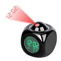 Digitaler LED Projektionswecker Projektor LED Stimme Sprechen Zeit Temperatur