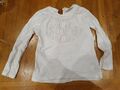 NEXT weißes Langarmshirt mit Blumendetail - 100% Baumwolle - 2-3 Jahre