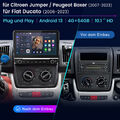 DAB+ Carplay Android 13 Autoradio Für Fiat Ducato/Peugeot Boxer/Citroen Jumper