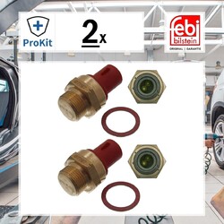 2x ORIGINAL® Febi Bilstein Temperaturschalter, Kühlerlüfter für Ford FOCUS I