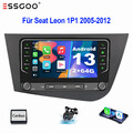 Für Seat Leon MK2 1P1 2005-2012 KAM 2+64G Android 13 Carplay Autoradio GPS WIFI
