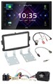 JVC DAB 2DIN Lenkrad Bluetooth USB Autoradio für Dacia ab 2012 schwarz
