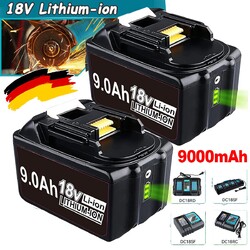 Für Makita Akku 18V 9Ah BL1860B BL1850B BL1840B BL1830B Ersetzen Batterie