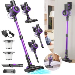 Staubsauger Akku 4IN1 mit Zubehör funktion Handstaubsauger kabellos HEPA 30KPa