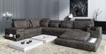 Ecksofa Ledersofa Sofa Couch Polster Garnitur  Form XXL Big Sofas Wohnlandschaft