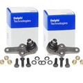 2X DELPHI TRAGGELENKE VORNE UNTEN AUßEN PASSEND FÜR FORD FOCUS LINKS+RECHTS