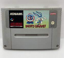 Super Nintendo SNES TINY TOON ADVENTURES BUSTER BUSTS LOOSE Gut