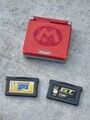 Nintendo Gameboy Advance SP Mario Edition Konsole + 2 Spiele Beschreibung lesen 