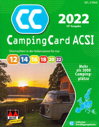 CampingCard ACSI Campingführer 2022 inklusive Ermäßigungskarte