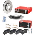 Brembo Bremsscheiben 300mm + Bremsbeläge Hinten passend für Audi A4 B9 2.0 A6 C8