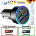 12V QC 3.0 PD USB Auto KFZ Steckdose 5 USB Ladegerät Buchse Dose KFZ Einbau