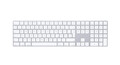 Apple Magic Keyboard mit Ziffernblock, optimierter Tastenhub, Scherenmechanismus