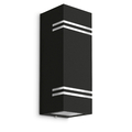 Außen Wandleuchte JOVO-L Up & Down Schwarz IP44 inkl. 2x GU10 LED 3W warmweiß