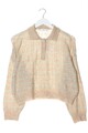 MNG Strickpullover Damen Pullover Gr. DE 36 creme-hellgrau Casual-Look