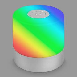 Briloner RGB LED Akku-Tischleuchte 7 cm 1,5W 100lm chrom-matt