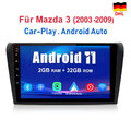 Für Mazda 3 2003-2009 9" Android Autoradio Navigation GPS WIFI BT Carplay 2+32GB