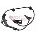 Sensor, Raddrehzahl METZGER 09001175 für TOYOTA, Hinterachse links