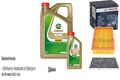 BOSCH Inspektionspaket 6 L Castrol 5W-30 M für Chrysler Voyager/Grand 2.4 AWD