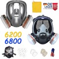 6200/6800 Vollmaske.Atemschutzmaske mit Filter Vollgesichtsmaske Gasmaske DHL