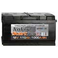 Autobatterie Start-Stop 12V 110Ah 870A EN Novo AGM Starterbatterie Wartungsfrei