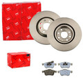 TRW BREMSSCHEIBEN 284mm + BELÄGE VORNE passend für FIAT PUNTO GRANDE EVO 199