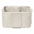 Blomus Brotkorb Desa S, Stofftasche im Gestell, Korb, Stahl, Baumwolle, Moonbeam