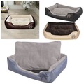 Plüsch Hundebett Katzenbett Hundekissen Haustierbett Hundekorb Kunstpelz S-XXXL 