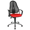Bürostuhl Drehstuhl Point 60 Netz Plus Schreibtischstuhl Topstar - rot