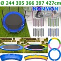 Trampolin Randabdeckung Sicherheitsnetz 6 / 8 Stangen Netz 244 305 366 397 427cm