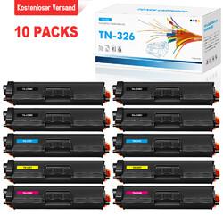 10x TONER Compatible with BROTHER TN-326 HL-4150CDN HL-L8250CDN HL-L8350CDW XXL