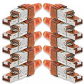 10x Netzwerkstecker CAT 7 Werkzeuglos RJ45 Netzwerk Metall Stecker Verlegekabel
