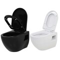 Wand WC Spülrandlos Hänge Toilette WC Sitz Keramik mit Absenkautomatik Softclose