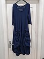 Rundholz Black Label Kleid Tulpe mit Taschen Stretch Lagenlook